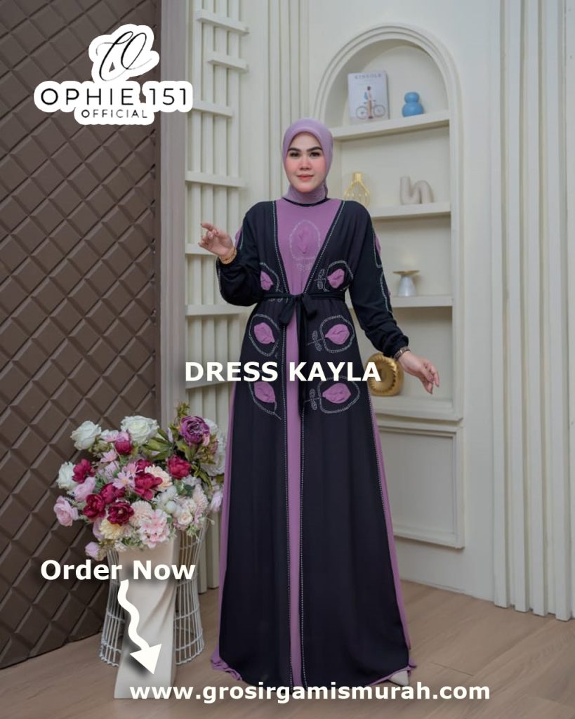 DRESS KAYLA - Grosir Gamis Murah