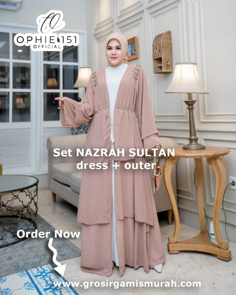set nazrah sultan dress - grosir gamis murah